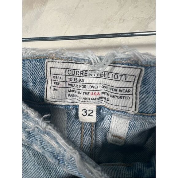 Current/Elliot Women's The Fling Alta Destroy 100% Cotton Ripped Jeans Size 32 - Picture 10 of 10